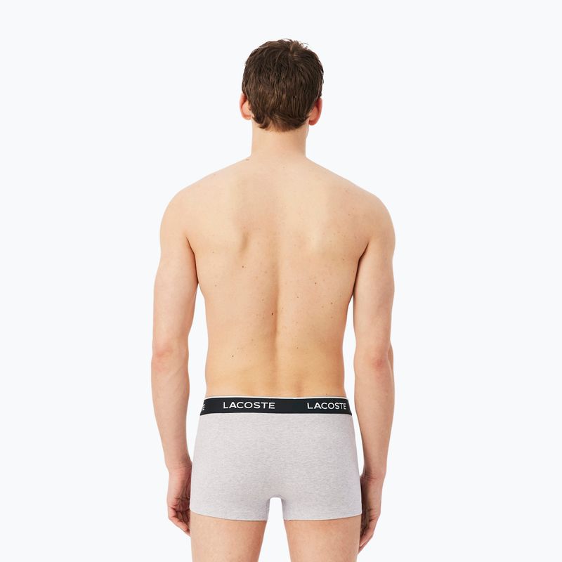 Боксерки чоловічі Lacoste 5H1300 3 pack silver chine/flagstone/black 3