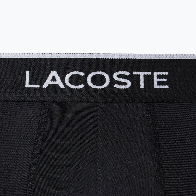 Боксерки чоловічі Lacoste 5H3202 Microfibra Negro 3 pack black 2