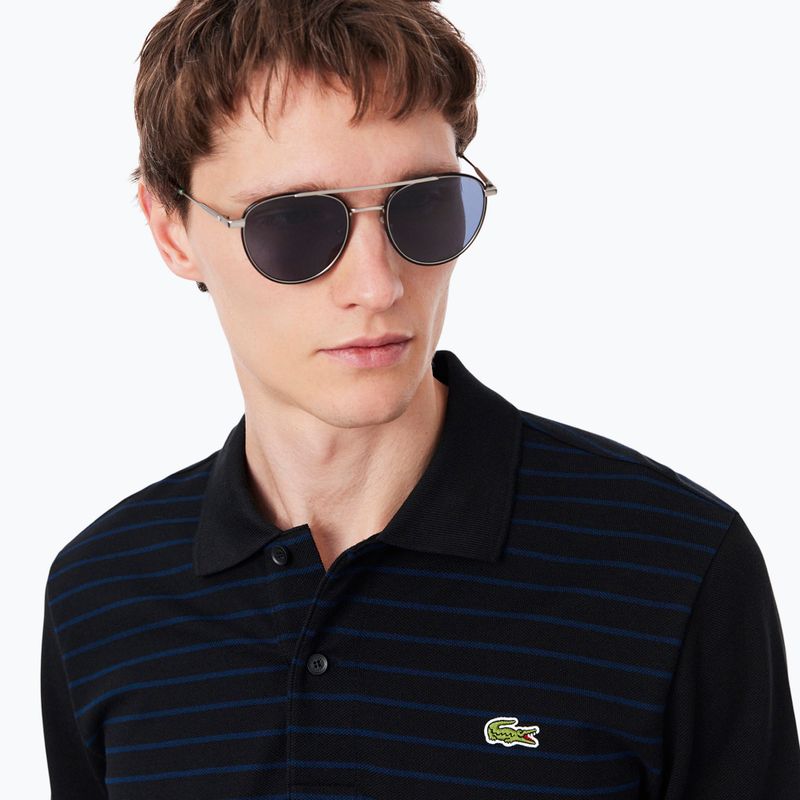 Лонгслів поло чоловічий Lacoste Polo PH9776 black/navy blue 4