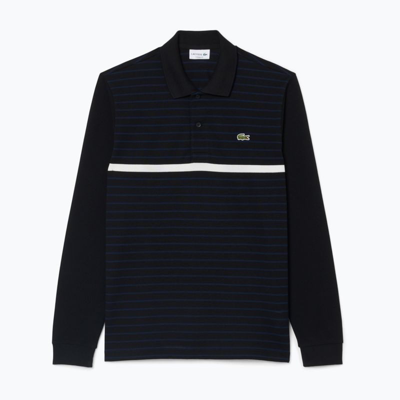 Лонгслів поло чоловічий Lacoste Polo PH9776 black/navy blue 5