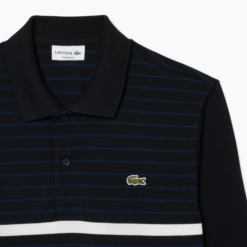 Лонгслів поло чоловічий Lacoste Polo PH9776 black/navy blue 6