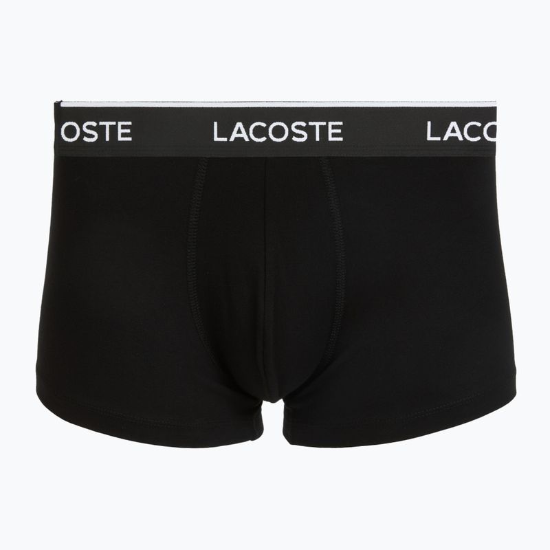 Боксерки чоловічі Lacoste 5H1300 3 pack black/green 3