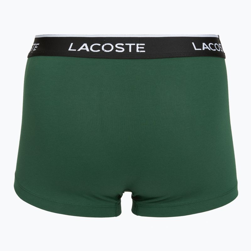 Боксерки чоловічі Lacoste 5H1300 3 pack black/green 4