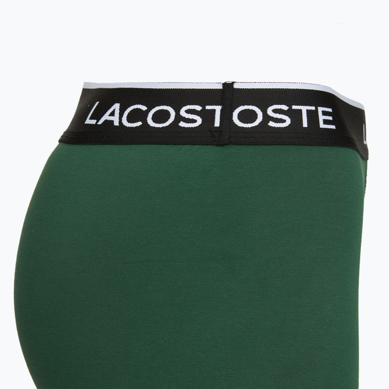 Боксерки чоловічі Lacoste 5H1300 3 pack black/green 5
