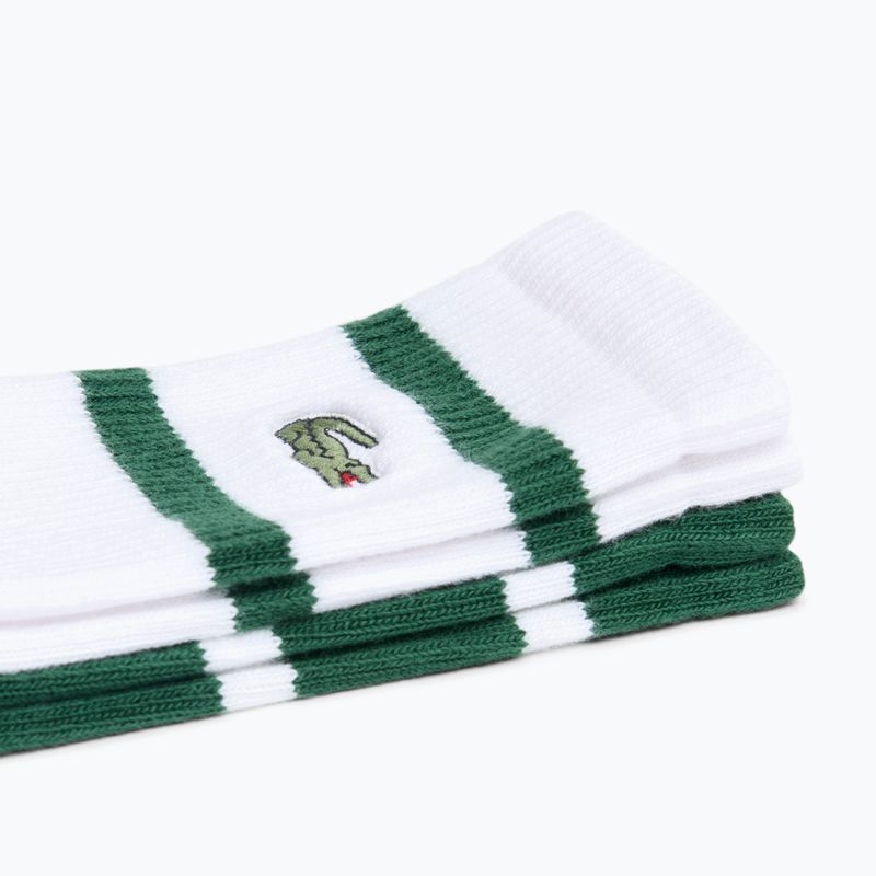Шкарпетки Lacoste RA9189 Ankle 3-pak green/white 2
