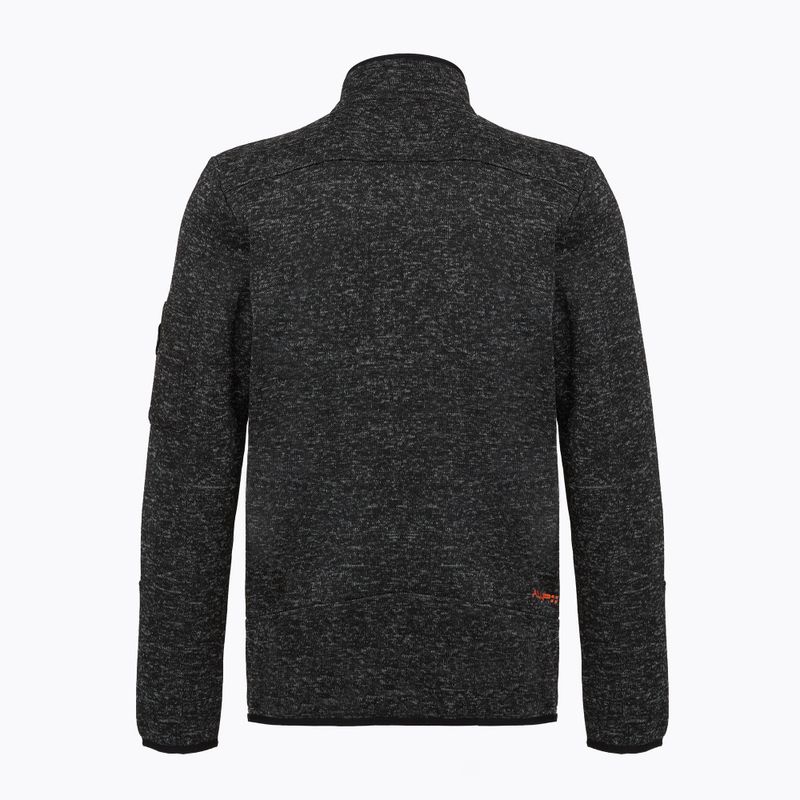 Кофта флісова чоловіча Aulp Navoy Melanged Knit black 1 2
