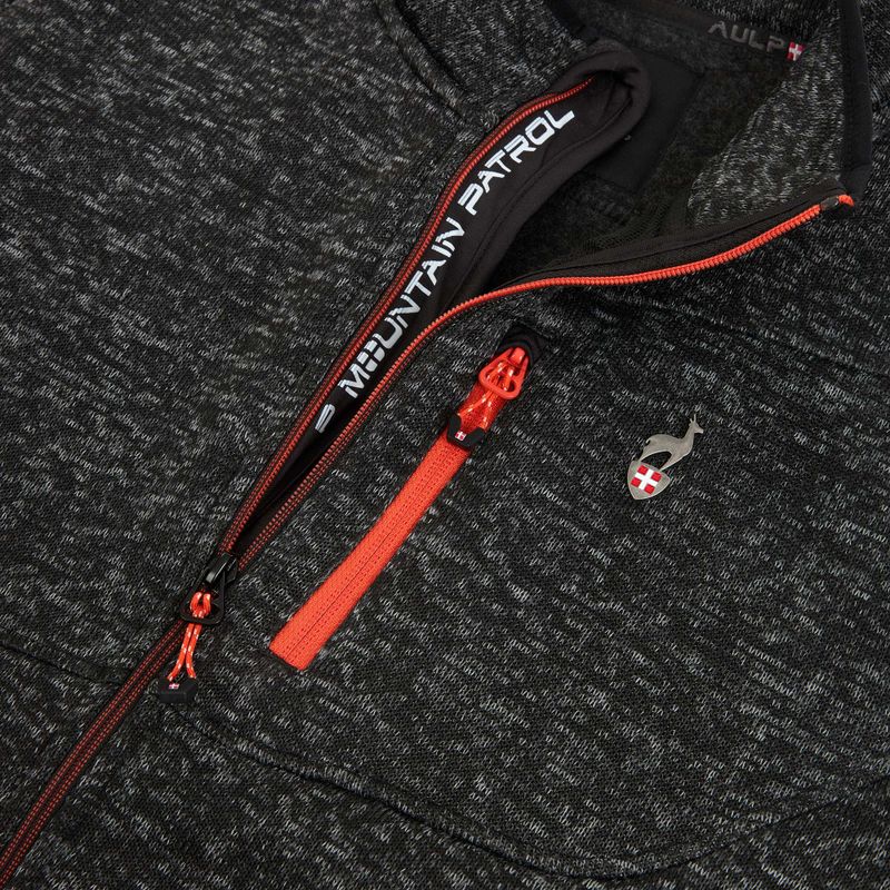 Кофта флісова чоловіча Aulp Navoy Melanged Knit black 1 4
