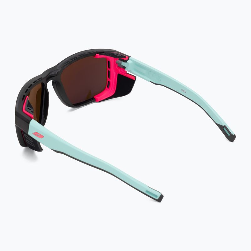 Окуляри сонцезахисні Julbo Shield M Spectron translucent black/light blue/pink 2