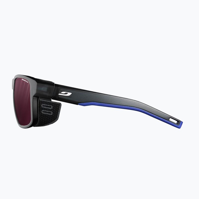 Окуляри сонцезахисні Julbo Shield M Reactiv High Contrast translucent black/blue/white 4