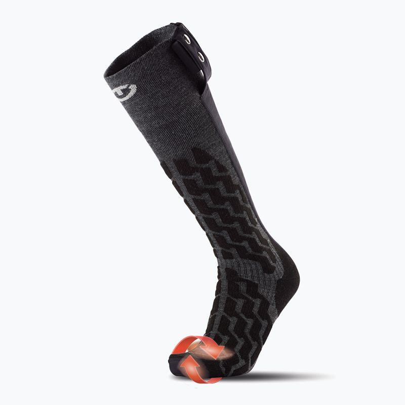 Шкарпетки з підігрівом Therm-ic Powersocks Heat Fusion Uni grey/ black 6