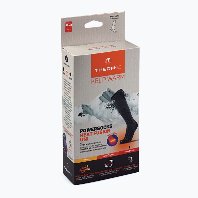 Шкарпетки з підігрівом Therm-ic Powersocks Heat Fusion Uni grey/ black 7