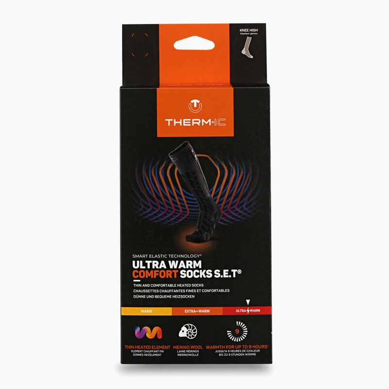 Шкарпетки з підігрівом Therm-ic Comfort Socks S.E.T grey/ black 11