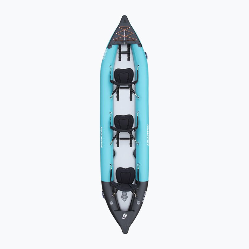 Байдарка надувна 3-місна AQUADESIGN Koloa 400 см blue/black 2