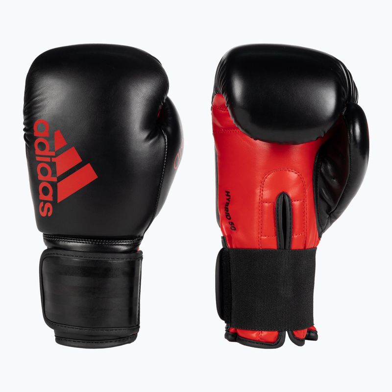 Рукавиці воксерські adidas Hybrid 50 чорні ADIH50 6