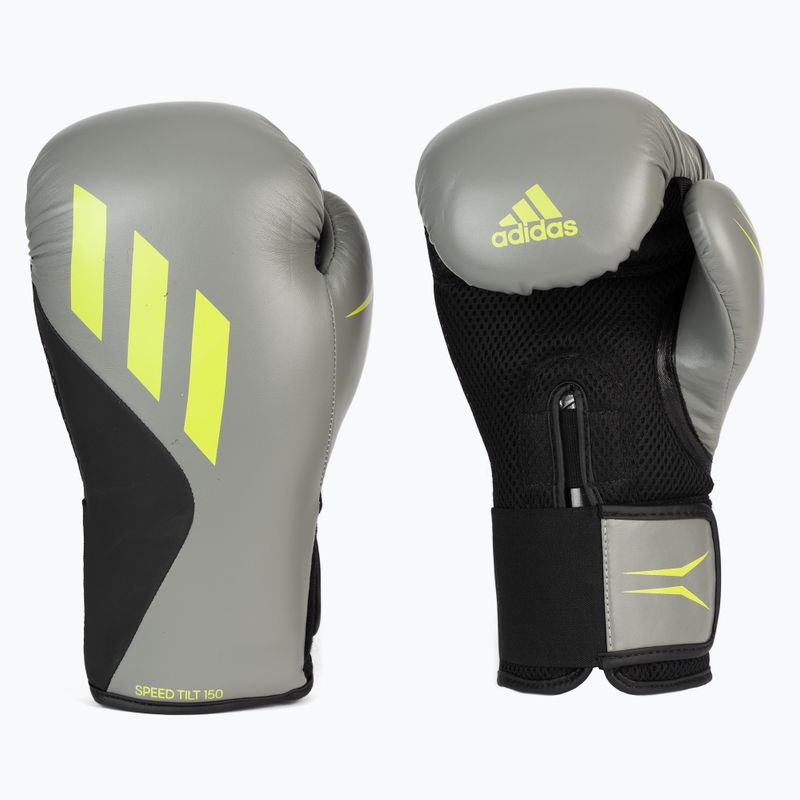 Рукавиці воксерські adidas Speed Tilt 150 сірі SPD150TG 3