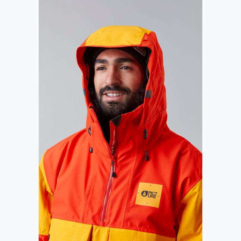 Куртка лижна чоловіча Picture Anton 20/20 жовта MVT394-C 9