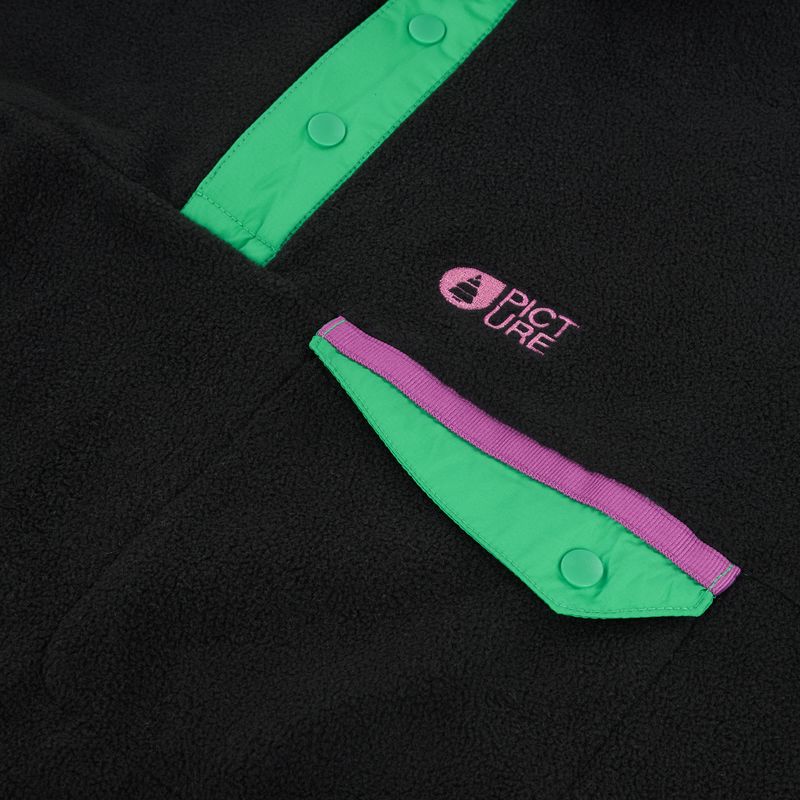 Кофта флісова гірськолижна чоловіча Picture Arcca 1/4 Zip black 8