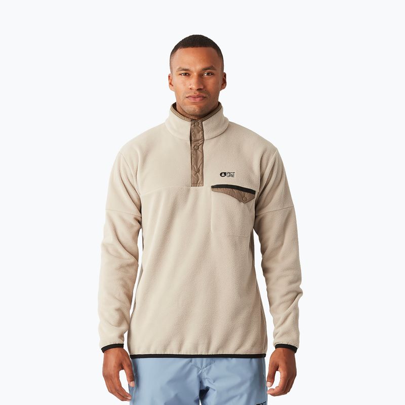 Кофта флісова гірськолижна чоловіча Picture Arcca 1/4 Zip pure cashmere