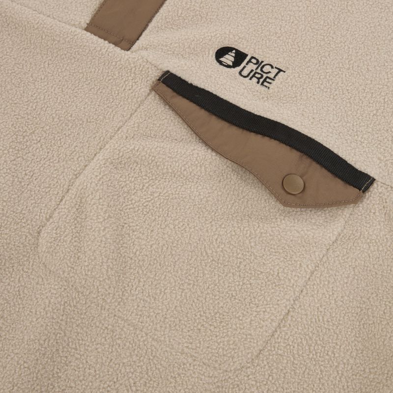 Кофта флісова гірськолижна чоловіча Picture Arcca 1/4 Zip pure cashmere 8
