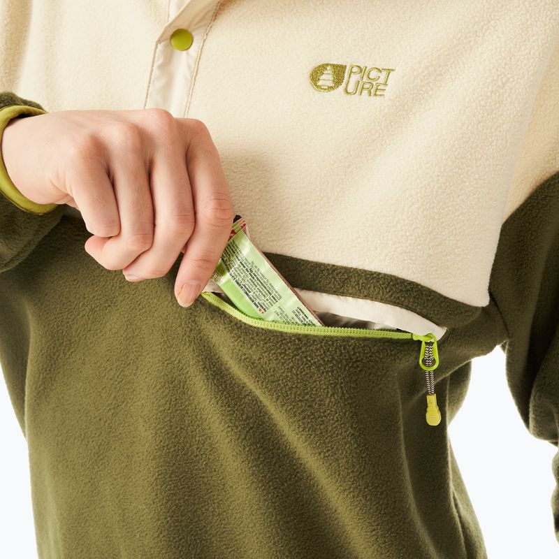 Кофта флісова гірськолижна жіноча Picture Arcca 1/4 Zip tobacco 5