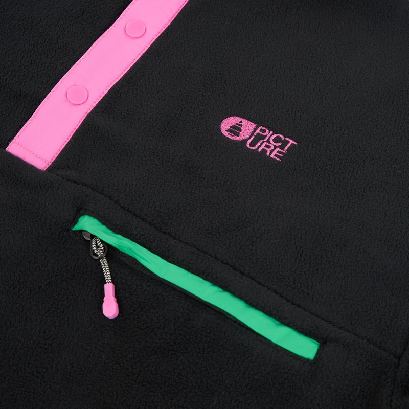 Кофта флісова гірськолижна жіноча Picture Arcca 1/4 Zip black 9