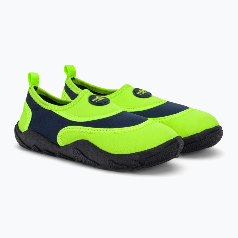 Аквашузи juniorskie Aqualung Beachwalker bright green/navy blue 4