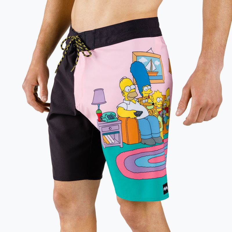 Шорти для плавання чоловічі Billabong Simpsons Family Couch black