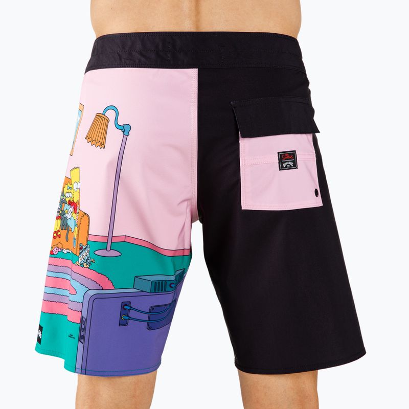 Шорти для плавання чоловічі Billabong Simpsons Family Couch black 3