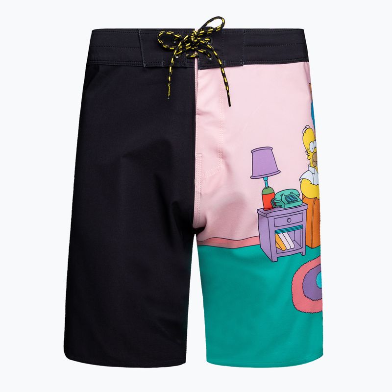 Шорти для плавання чоловічі Billabong Simpsons Family Couch black 5