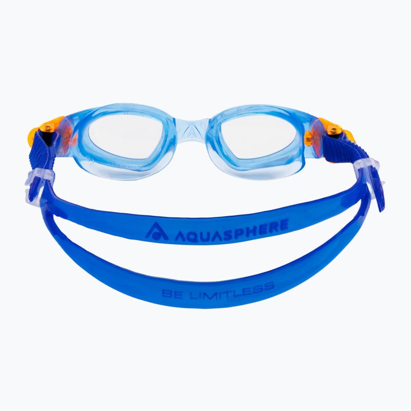 Окуляри для плавання дитячі Aquasphere Moby Kid blue/orange/clear 5