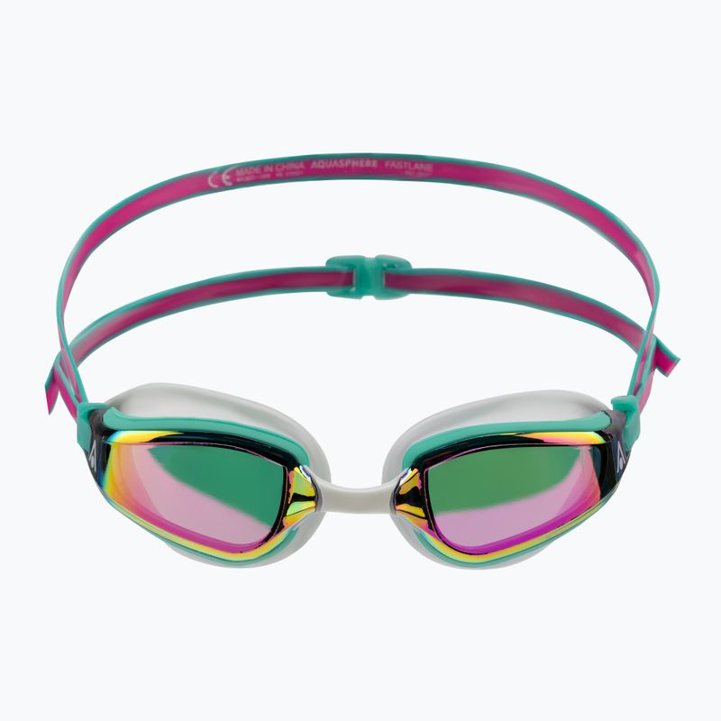Окуляри для плавання Aquasphere Fastlane 2022 pink/turquoise/mirror pink 2