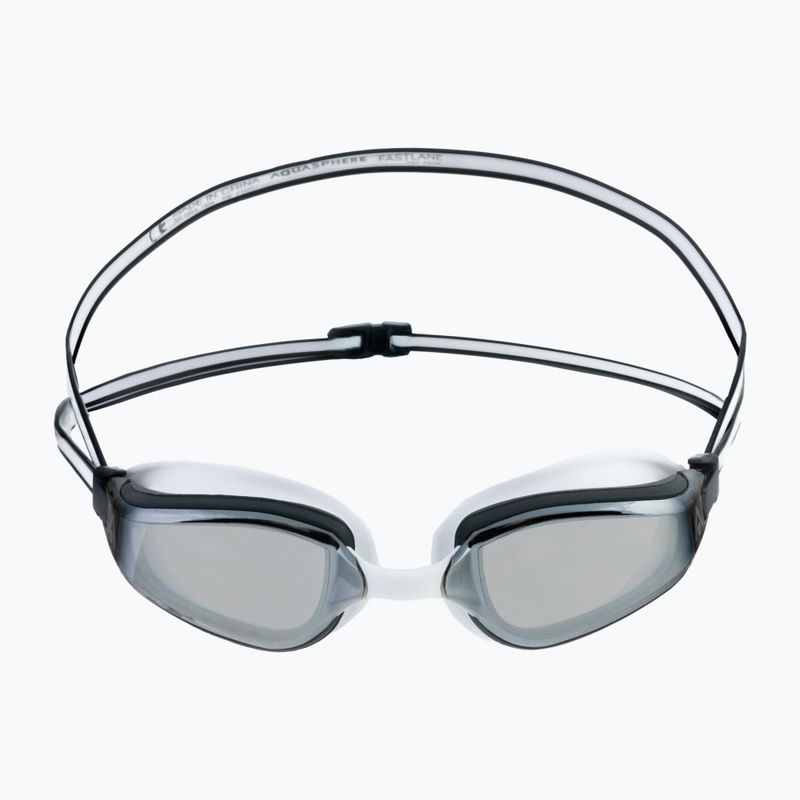Окуляри для плавання Aquasphere Fastlane 2022 white/grey/mirror silver 2