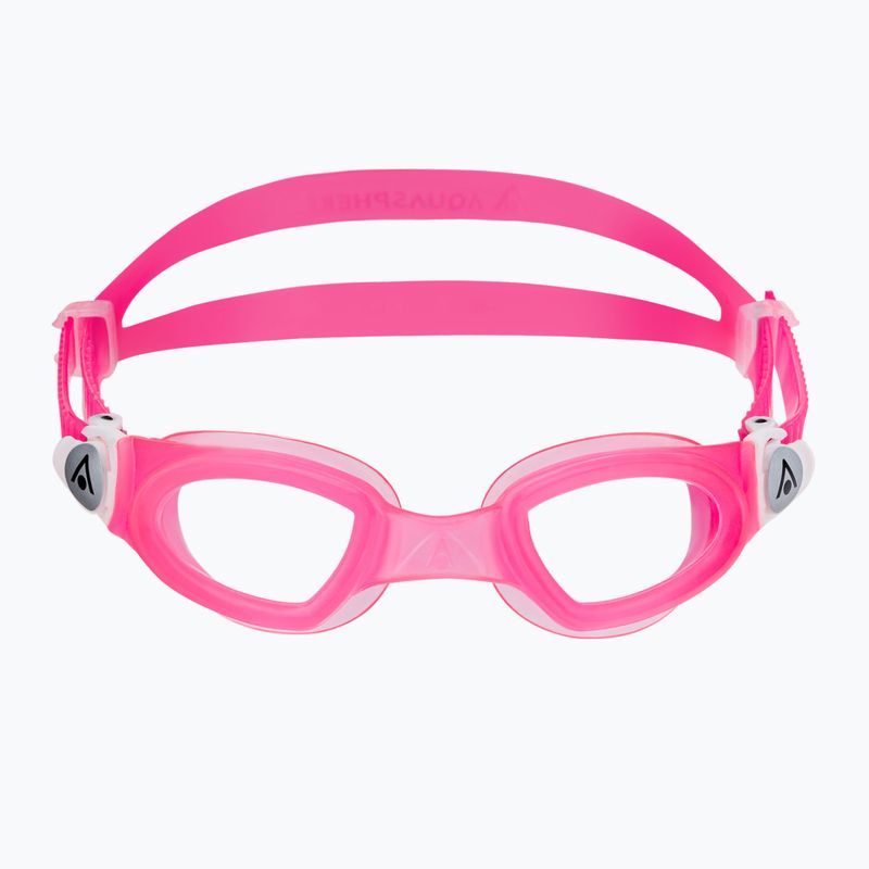 Окуляри для плавання дитячі Aquasphere Moby Kid pink/white/clear 2