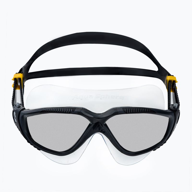 Маска для плавання Aquasphere Vista dark grey/black/mirror silver 2