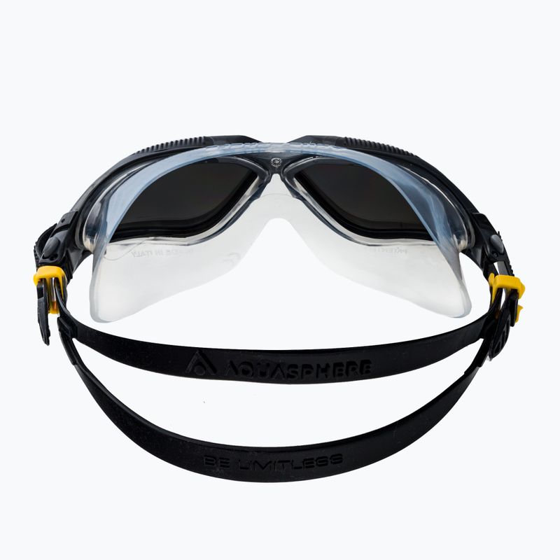 Маска для плавання Aquasphere Vista dark grey/black/mirror silver 5
