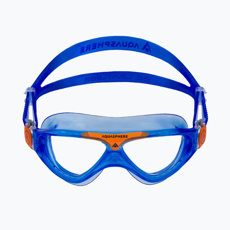 Маска для плавання дитяча Aquasphere Vista 2022 blue/orange/clear 2