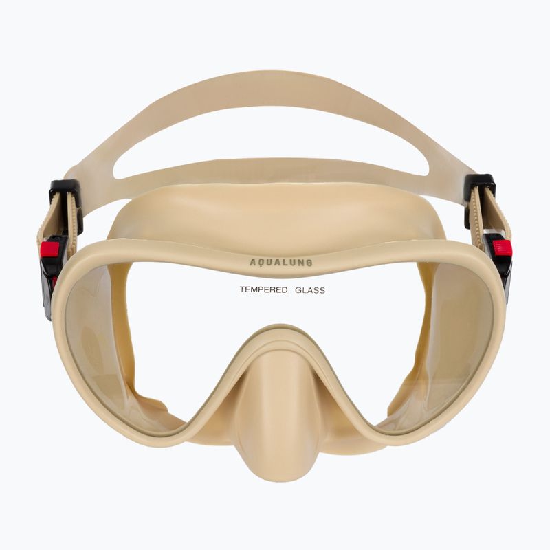 Набір для снорклінгу Aqualung Nabul Set beige/dark green 3