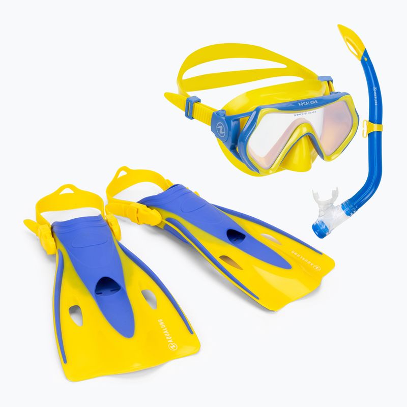 Набір для снорклінгу дитячий Aqualung Hero Set yellow/blue