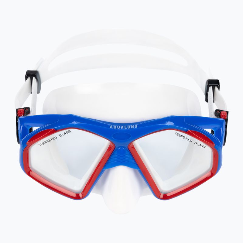 Набір для снорклінгу Aqualung Hawkeye Combo white/blue/red 2