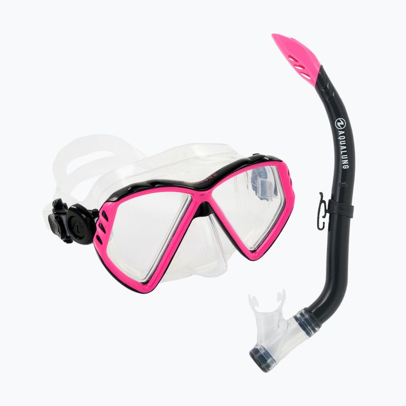 Набір для снорклінгу дитячий Aqualung Cub Combo transparent/pink 10