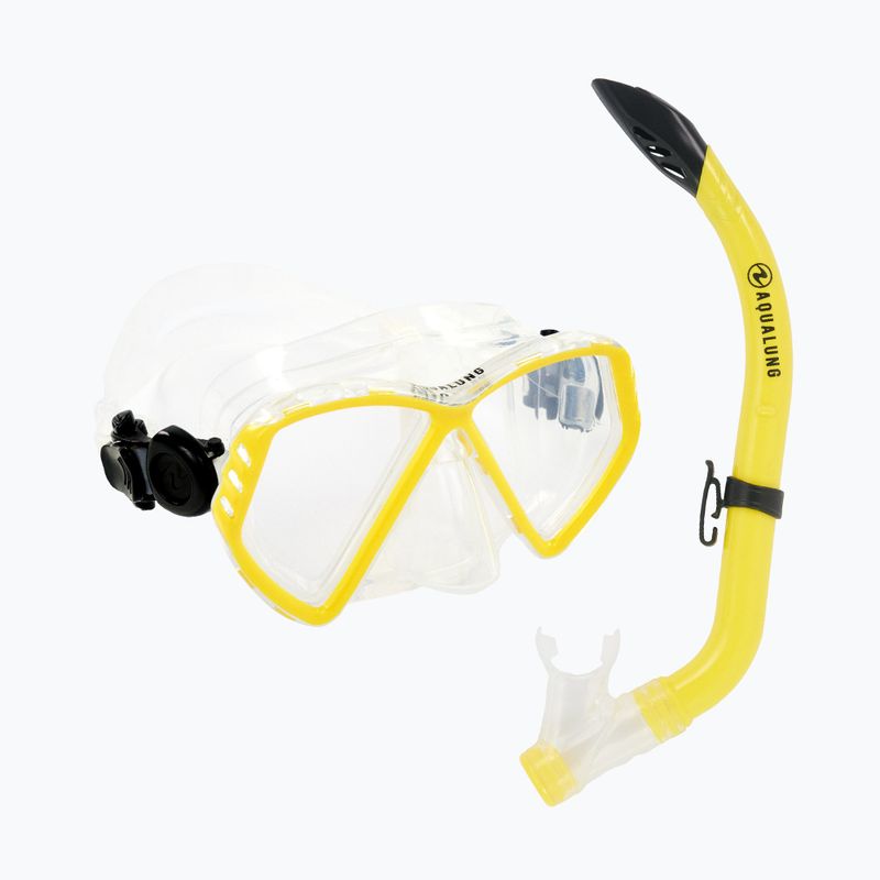 Набір для снорклінгу дитячий Aqualung Cub Combo transparent/yellow 10