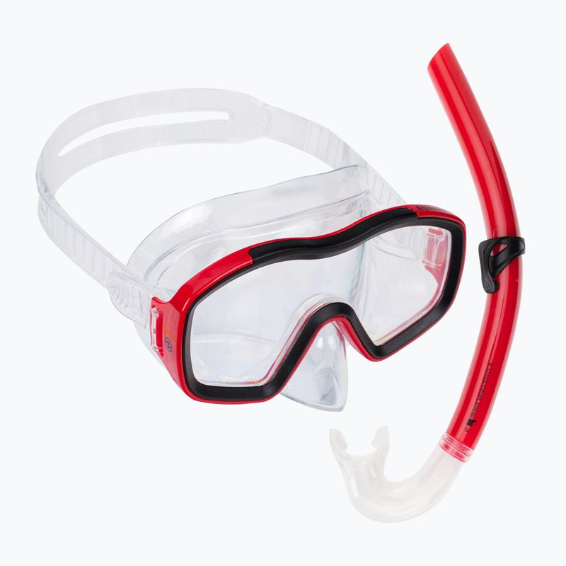 Набір для снорклінгу дитячий Aqualung Raccon Combo transparent/red/black