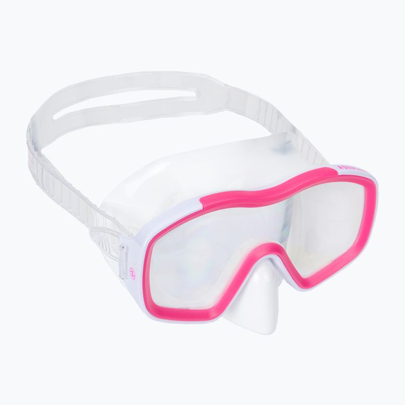 Набір для снорклінгу дитячий Aqualung Raccon Combo white/pink 2