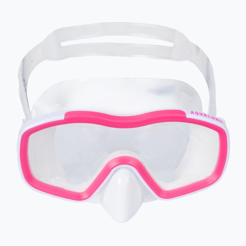 Набір для снорклінгу дитячий Aqualung Raccon Combo white/pink 3