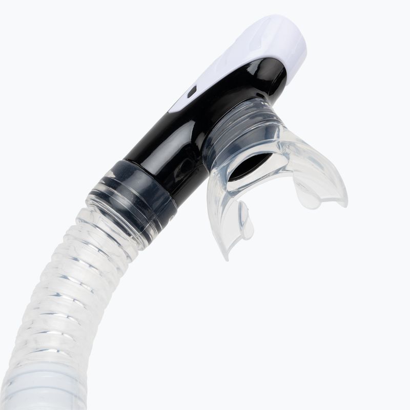 Трубка для снорклінгу Aqualung Gobi Dry white/black 3