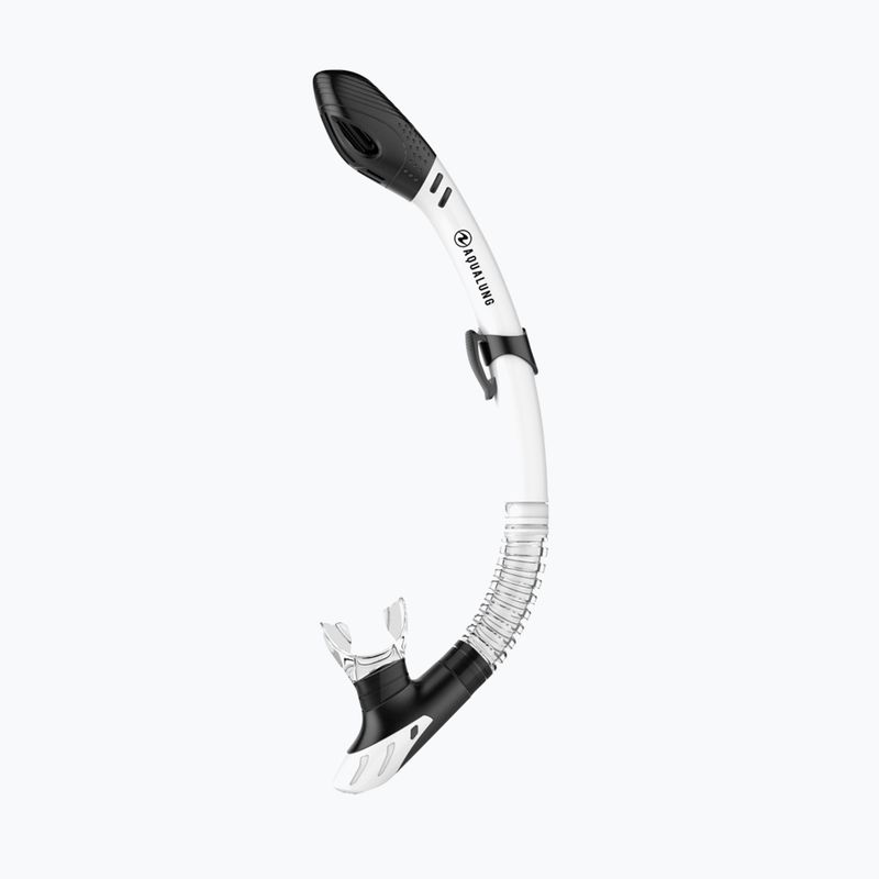 Трубка для снорклінгу Aqualung Gobi Dry white/black 4