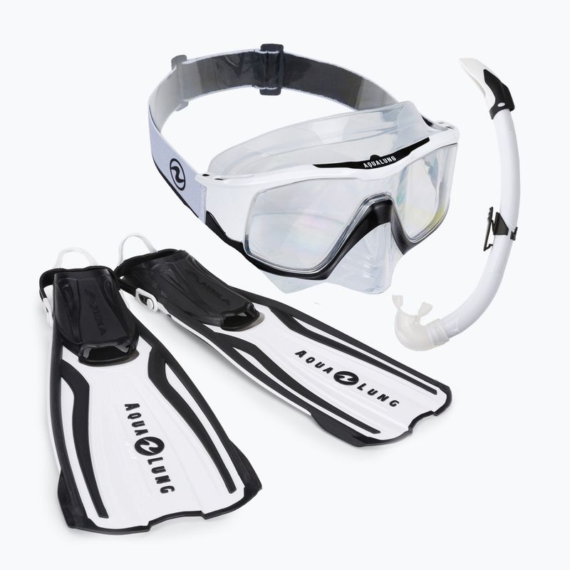 Набір для снорклінгу Aqualung Vita Set white/black