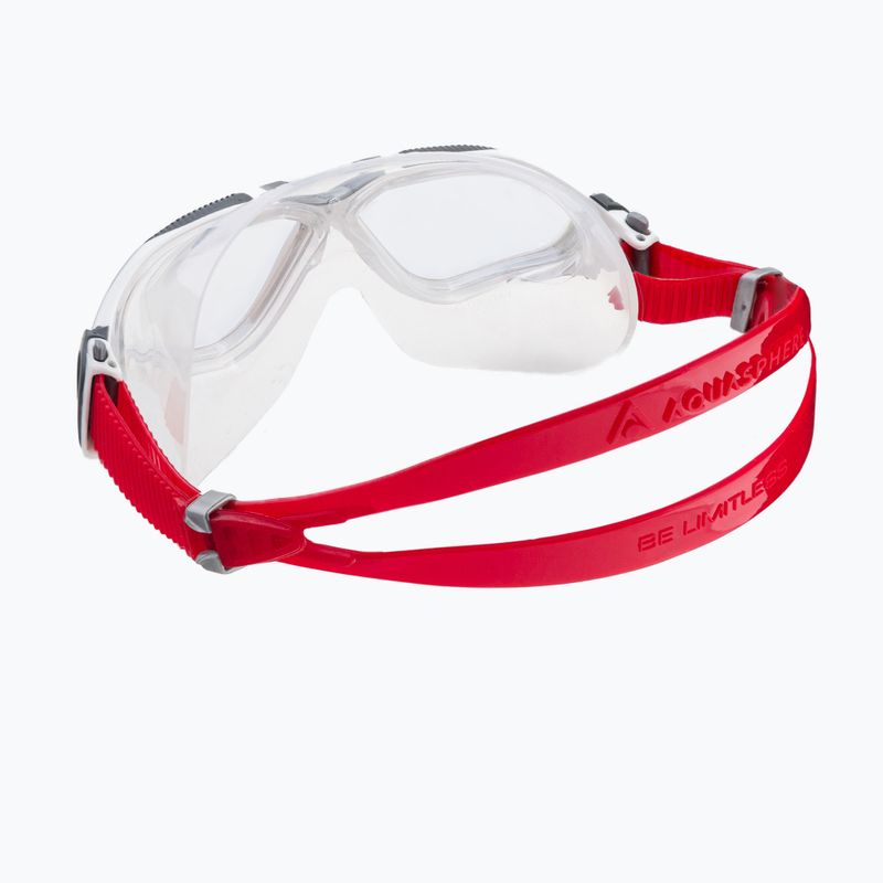 Маска для плавання Aquasphere Vista white/red/mirrored iridescent MS5050906LMI 4