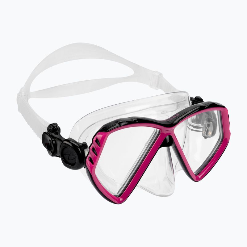 Маска для снорклінгу дитяча Aqualung Cub transparent/pink
