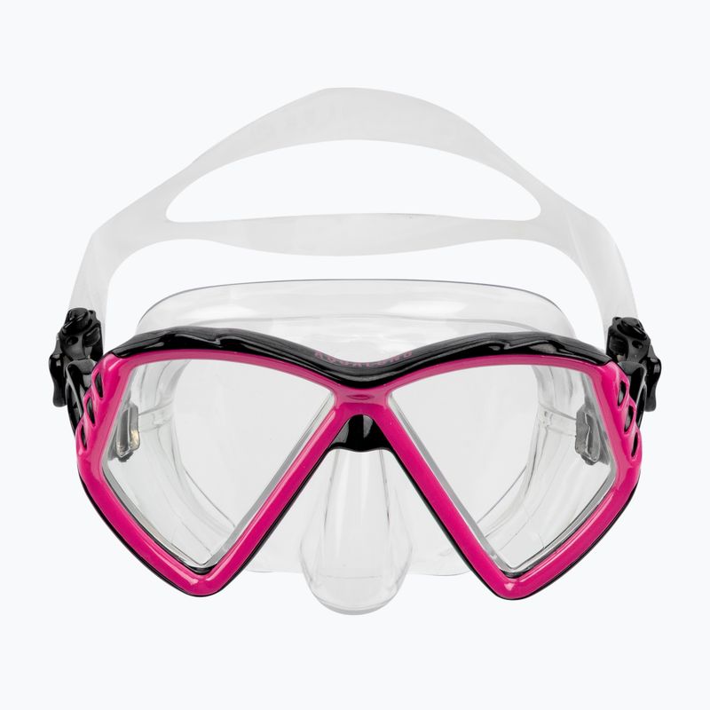 Маска для снорклінгу дитяча Aqualung Cub transparent/pink 2